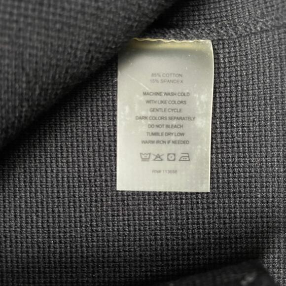 Margaret O’Leary Knit Blazer M | Black, Double Breasted, Soft Cotton Blend - Picture 5 of 5